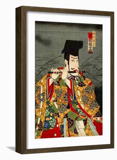 Ichikawa Danjuro as Hirai Yasumasa-Kunichika toyohara-Framed Giclee Print