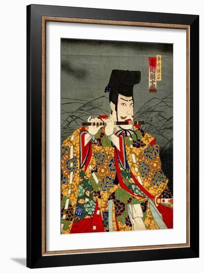 Ichikawa Danjuro as Hirai Yasumasa-Kunichika toyohara-Framed Giclee Print