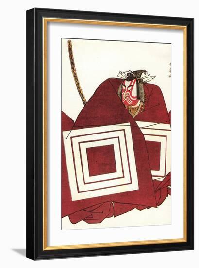 Ichikawa Danjuro V in the Shibaraku Role as Kato Shigemitsu, at the Nakamura-Za, 1782-Katsukawa Shunsho-Framed Giclee Print