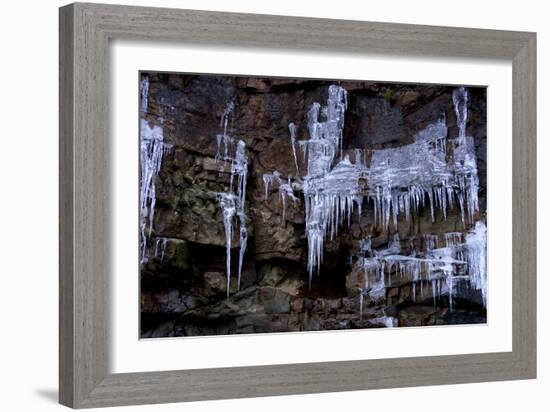 Icicles Hang-Charles Bowman-Framed Photographic Print