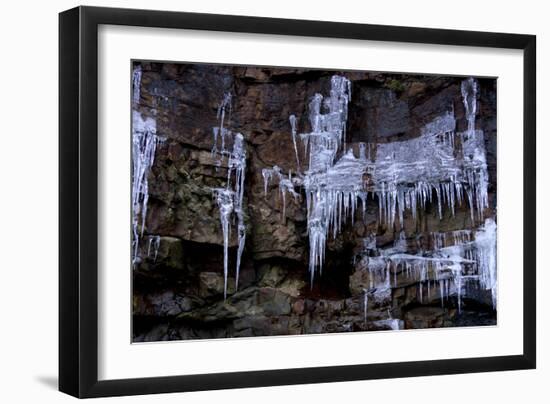 Icicles Hang-Charles Bowman-Framed Photographic Print