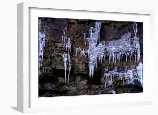 Icicles Hang-Charles Bowman-Framed Photographic Print