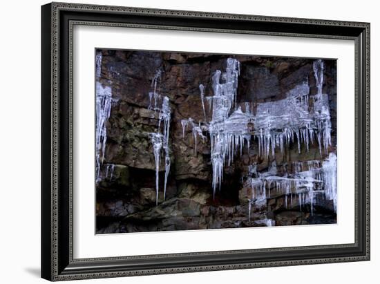 Icicles Hang-Charles Bowman-Framed Photographic Print