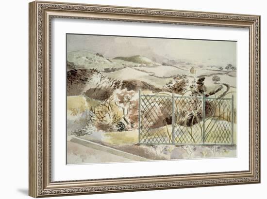 Icknield Way, 1935 (W/C)-Paul Nash-Framed Giclee Print