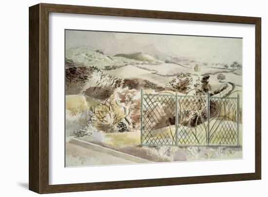 Icknield Way, 1935 (W/C)-Paul Nash-Framed Giclee Print