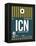 ICN Seoul Luggage Tag II-NaxArt-Framed Stretched Canvas