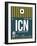 ICN Seoul Luggage Tag II-NaxArt-Framed Art Print