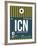 ICN Seoul Luggage Tag II-NaxArt-Framed Art Print