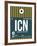 ICN Seoul Luggage Tag II-NaxArt-Framed Art Print