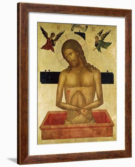 Icon Depicting Christ in the Tomb-null-Framed Giclee Print