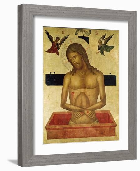 Icon Depicting Christ in the Tomb-null-Framed Giclee Print
