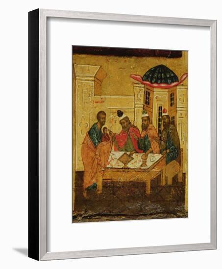 Icon Depicting the Adoration of the Maji, C.1550-null-Framed Giclee Print