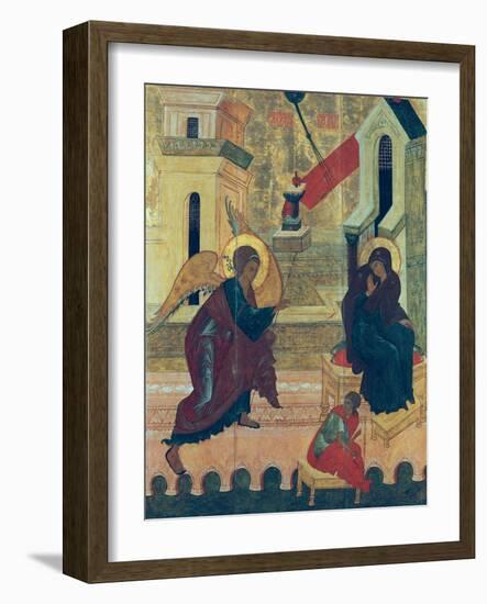 Icon Depicting the Annunciation-null-Framed Giclee Print