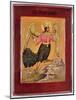 Icon Depicting the Bird of Paradise (Oil on Panel)-Russian-Mounted Giclee Print