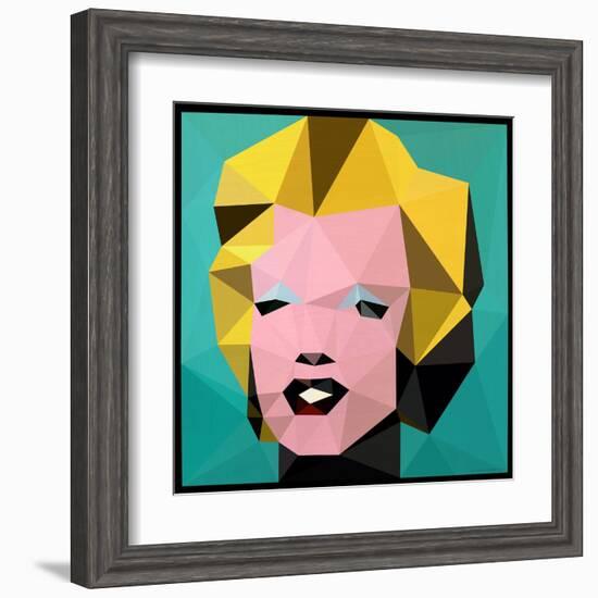 Icon Marilyn-Enrico Varrasso-Framed Art Print