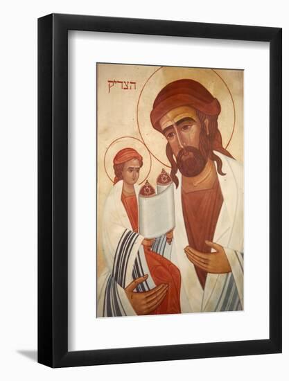 Icon of Jesus as a Jew, Emmaus-Nicopolis-Godong-Framed Photographic Print