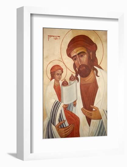 Icon of Jesus as a Jew, Emmaus-Nicopolis-Godong-Framed Photographic Print