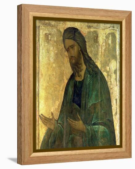 Icon of St. John the Baptist-Andrei Rublev-Framed Premier Image Canvas