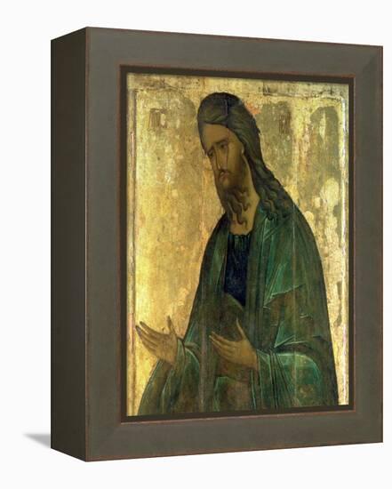 Icon of St. John the Baptist-Andrei Rublev-Framed Premier Image Canvas