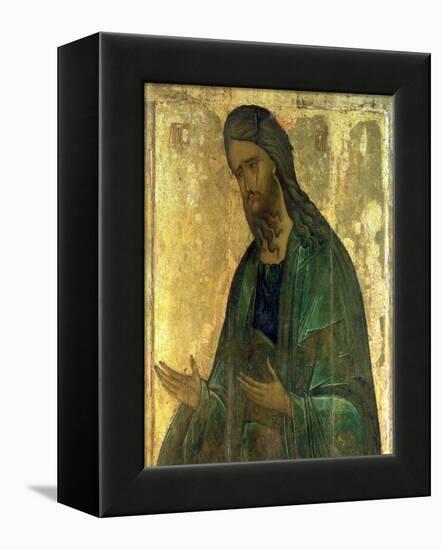 Icon of St. John the Baptist-Andrei Rublev-Framed Premier Image Canvas