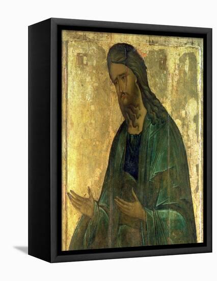 Icon of St. John the Baptist-Andrei Rublev-Framed Premier Image Canvas