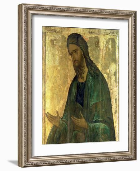 Icon of St. John the Baptist-Andrei Rublev-Framed Giclee Print