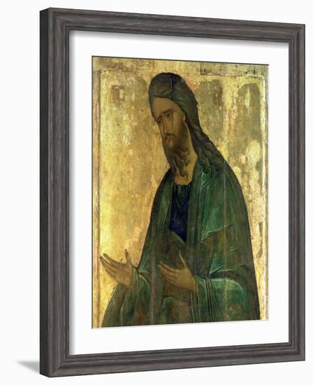 Icon of St. John the Baptist-Andrei Rublev-Framed Giclee Print