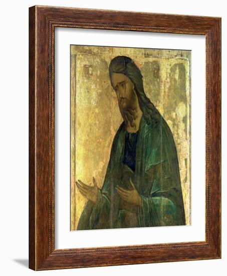 Icon of St. John the Baptist-Andrei Rublev-Framed Giclee Print