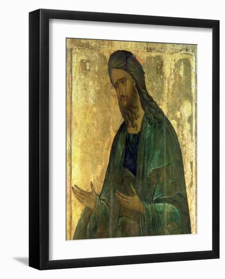 Icon of St. John the Baptist-Andrei Rublev-Framed Giclee Print