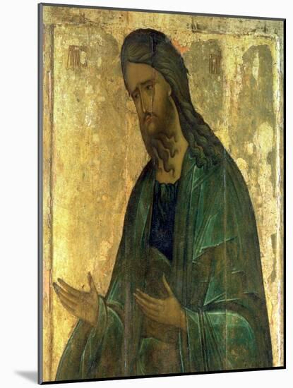 Icon of St. John the Baptist-Andrei Rublev-Mounted Giclee Print