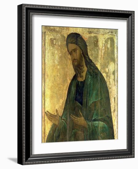 Icon of St. John the Baptist-Andrei Rublev-Framed Giclee Print