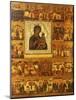 Icon of the Mother of God Tikhvinskaia, Central Russia, First Half of the 17th Century-null-Mounted Giclee Print