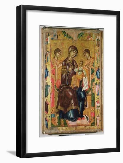 Icon of the Virgin and Child with Archangels and Prophets, 1578 (Tempera on Panel)-Longin-Framed Giclee Print