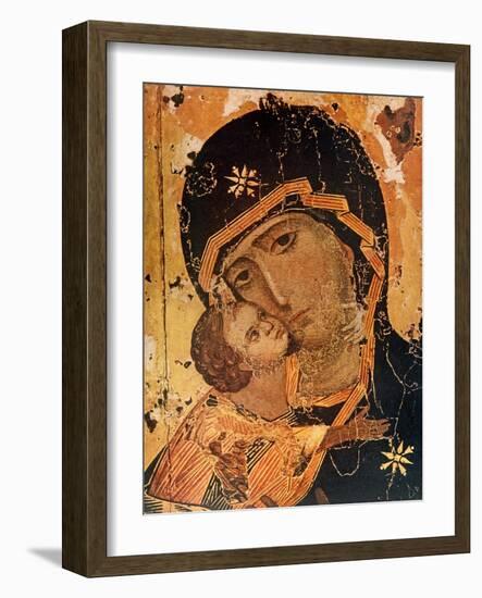 Icon (Oil on Wood Panel)-Russian-Framed Giclee Print