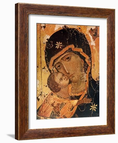 Icon (Oil on Wood Panel)-Russian-Framed Giclee Print