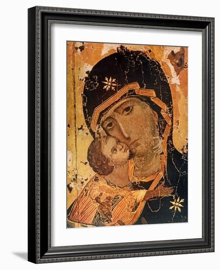 Icon (Oil on Wood Panel)-Russian-Framed Giclee Print