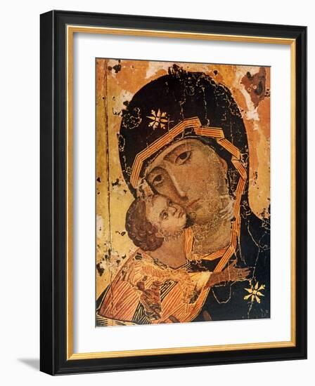 Icon (Oil on Wood Panel)-Russian-Framed Giclee Print