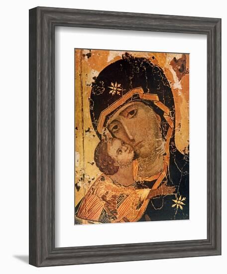 Icon (Oil on Wood Panel)-Russian-Framed Giclee Print