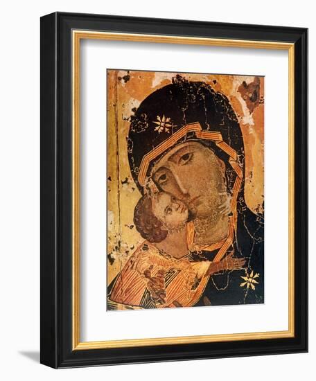 Icon (Oil on Wood Panel)-Russian-Framed Giclee Print