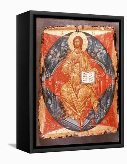 Icon (Tempera on Panel)-Andrei Rublev-Framed Premier Image Canvas