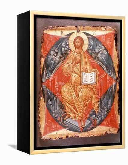 Icon (Tempera on Panel)-Andrei Rublev-Framed Premier Image Canvas