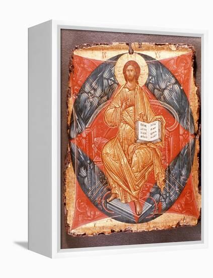 Icon (Tempera on Panel)-Andrei Rublev-Framed Premier Image Canvas