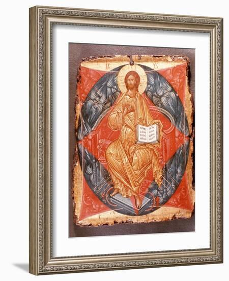 Icon (Tempera on Panel)-Andrei Rublev-Framed Giclee Print