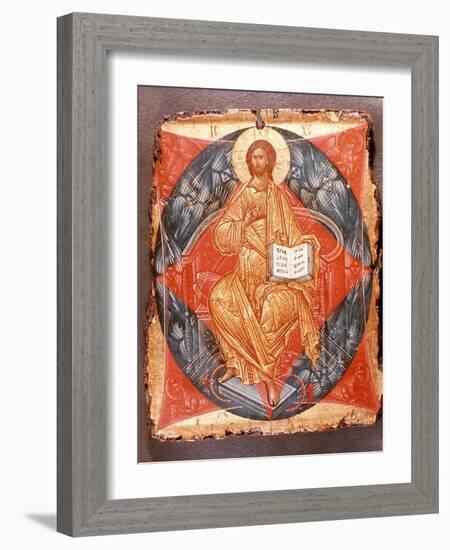 Icon (Tempera on Panel)-Andrei Rublev-Framed Giclee Print