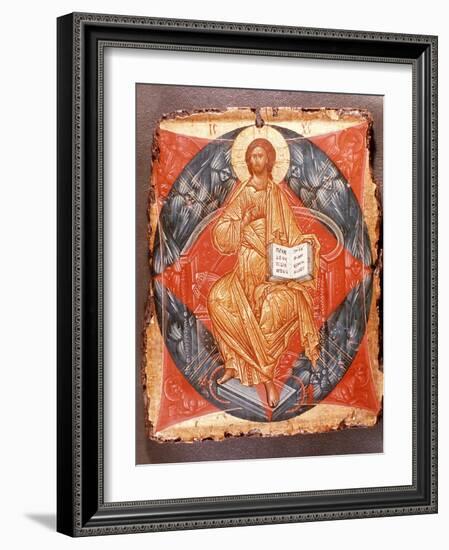 Icon (Tempera on Panel)-Andrei Rublev-Framed Giclee Print