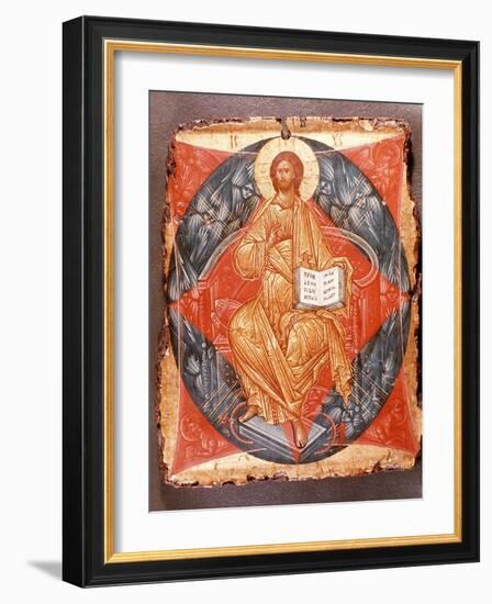 Icon (Tempera on Panel)-Andrei Rublev-Framed Giclee Print