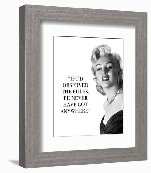 Iconic Inspiration - Rules-The Chelsea Collection-Framed Art Print