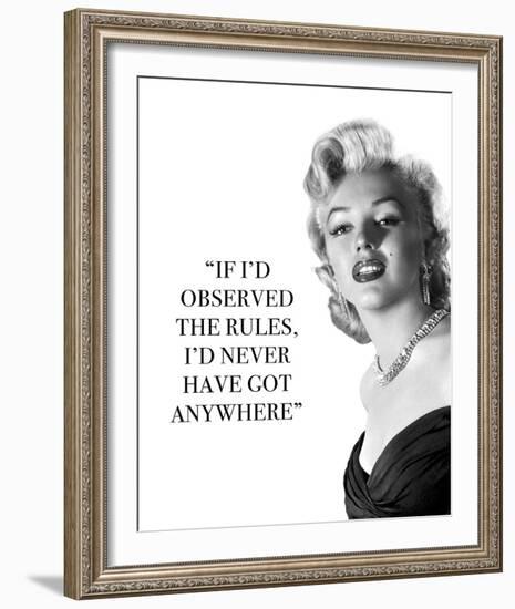 Iconic Inspiration - Rules-The Chelsea Collection-Framed Giclee Print