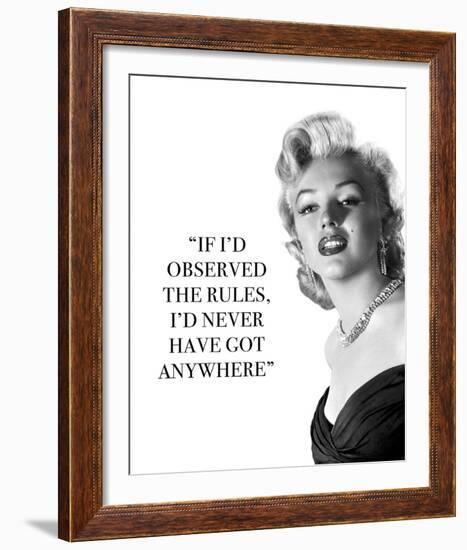 Iconic Inspiration - Rules-The Chelsea Collection-Framed Giclee Print