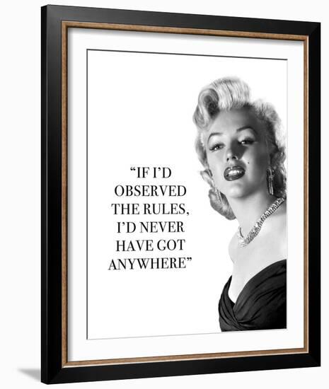 Iconic Inspiration - Rules-The Chelsea Collection-Framed Giclee Print